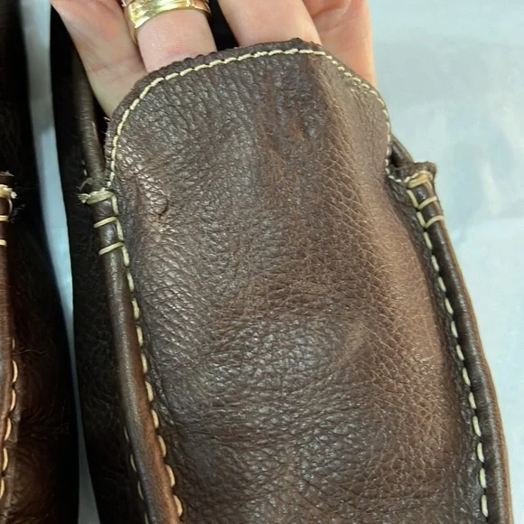 Giorgio Brutini Le Glove Dark Brown Slip-on Leather Loafers Size 11M - Picture 2 of 9